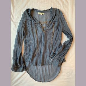 Urban Outfitters boho lace up tunic